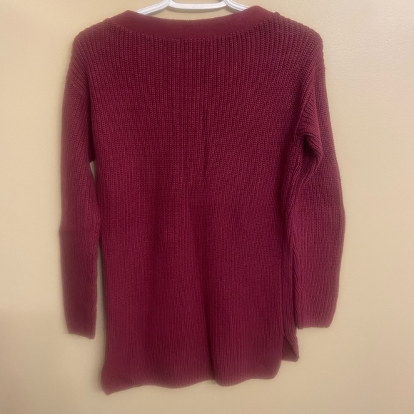 SALE Guess Lace Up Detail Sweater - Picture 2 of 4